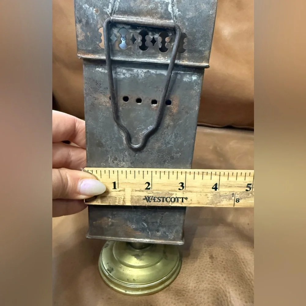 Antique Masson Paris Miner Safety Lamp Brevete SGDG Coal Mining Lantern